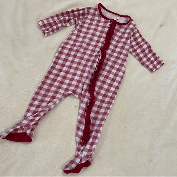 Jessica Simpson Other - Classic gingham long johns style girls pajamas 6-9